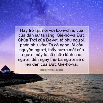 Picture 07 - 2 Các Vua 20:5 VIE - Hãy trở lại, nói với Ê-xê-chia, vua - Bible Verse Picture