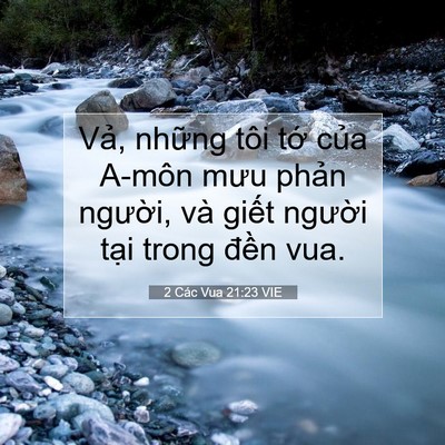 Picture 07 - 2 Các Vua 21:23 VIE - Vả, những tôi tớ của A-môn mưu phản - Bible Verse Picture