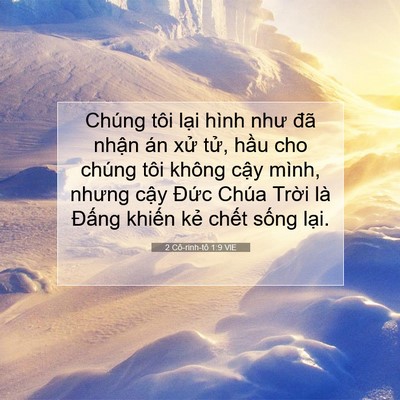 Picture 07 - 2 Cô-rinh-tô 1:9 VIE - Chúng tôi lại hình như đã nhận án xử - Bible Verse Picture