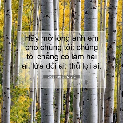 Picture 07 - 2 Cô-rinh-tô 7:2 VIE - Hãy mở lòng anh em cho chúng tôi: chúng - Bible Verse Picture