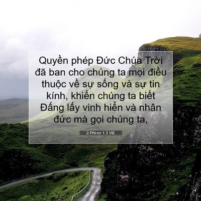 Picture 07 - 2 Phi-rơ 1:3 VIE - Quyền phép Đức Chúa Trời đã ban cho - Bible Verse Picture