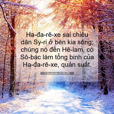 Picture 07 - 2 Sa-mu-ên 10:16 VIE - Ha-đa-rê-xe sai chiêu dân Sy-ri ở bên kia - Bible Verse Picture