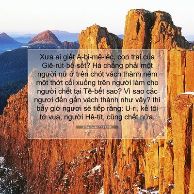 Picture 07 - 2 Sa-mu-ên 11:21 VIE - Xưa ai giết A-bi-mê-léc, con trai của - Bible Verse Picture