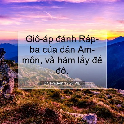 Picture 07 - 2 Sa-mu-ên 12:26 VIE - Giô-áp đánh Ráp-ba của dân Am-môn, và - Bible Verse Picture