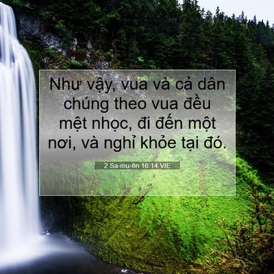 Picture 07 - 2 Sa-mu-ên 16:14 VIE - Như vậy, vua và cả dân chúng theo vua - Bible Verse Picture