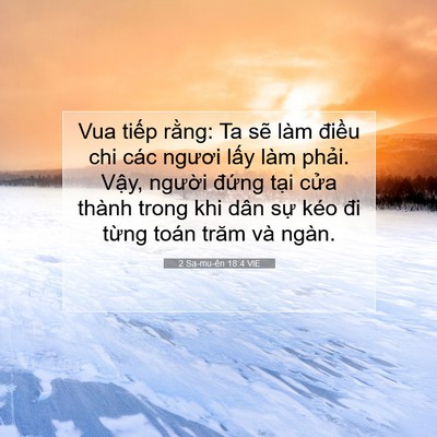 Picture 07 - 2 Sa-mu-ên 18:4 VIE - Vua tiếp rằng: Ta sẽ làm điều chi các - Bible Verse Picture