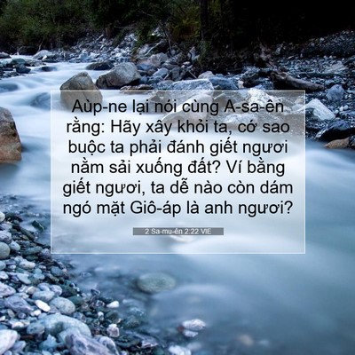 Picture 07 - 2 Sa-mu-ên 2:22 VIE - Aùp-ne lại nói cùng A-sa-ên rằng: Hãy - Bible Verse Picture