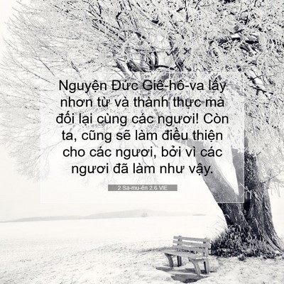 Picture 07 - 2 Sa-mu-ên 2:6 VIE - Nguyện Đức Giê-hô-va lấy nhơn từ và - Bible Verse Picture