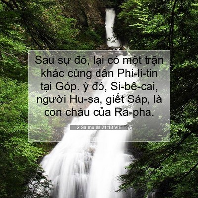 Picture 07 - 2 Sa-mu-ên 21:18 VIE - Sau sự đó, lại có một trận khác cùng - Bible Verse Picture