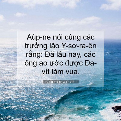 Picture 07 - 2 Sa-mu-ên 3:17 VIE - Aùp-ne nói cùng các trưởng lão - Bible Verse Picture