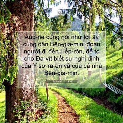 Picture 07 - 2 Sa-mu-ên 3:19 VIE - Aùp-ne cũng nói như lời ấy cùng dân - Bible Verse Picture