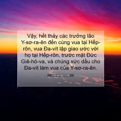 Picture 07 - 2 Sa-mu-ên 5:3 VIE - Vậy, hết thảy các trưởng lão - Bible Verse Picture