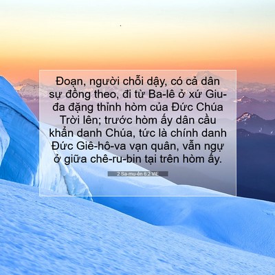 Picture 07 - 2 Sa-mu-ên 6:2 VIE - Đoạn, người chỗi dậy, có cả dân - Bible Verse Picture