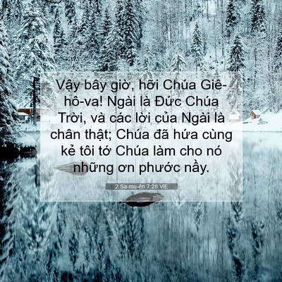 Picture 07 - 2 Sa-mu-ên 7:28 VIE - Vậy bây giờ, hỡi Chúa Giê-hô-va! Ngài - Bible Verse Picture