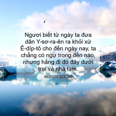 Picture 07 - 2 Sa-mu-ên 7:6 VIE - Ngươi biết từ ngày ta đưa dân - Bible Verse Picture