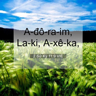 Picture 07 - 2 Sử Ký 11:9 VIE - A-đô-ra-im, La-ki, - Bible Verse Picture