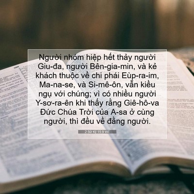 Picture 07 - 2 Sử Ký 15:9 VIE - Người nhóm hiệp hết thảy người - Bible Verse Picture