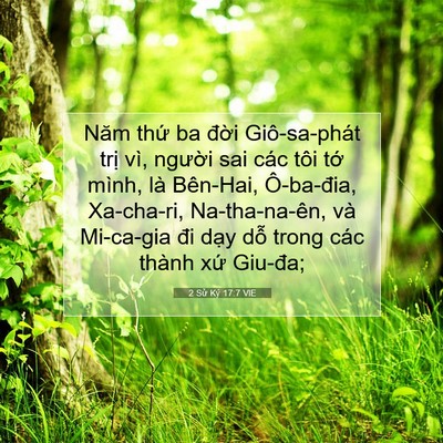 Picture 07 - 2 Sử Ký 17:7 VIE - Năm thứ ba đời Giô-sa-phát trị vì, - Bible Verse Picture