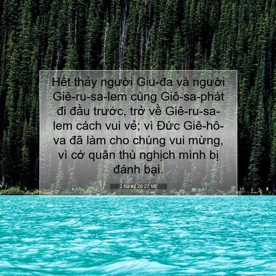 Picture 07 - 2 Sử Ký 20:27 VIE - Hết thảy người Giu-đa và người - Bible Verse Picture