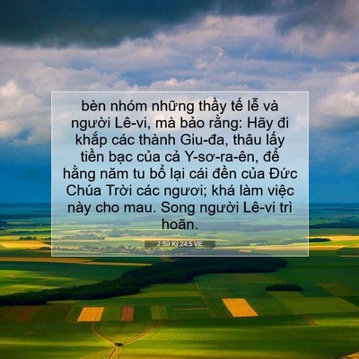 Picture 07 - 2 Sử Ký 24:5 VIE - bèn nhóm những thầy tế lễ và người - Bible Verse Picture