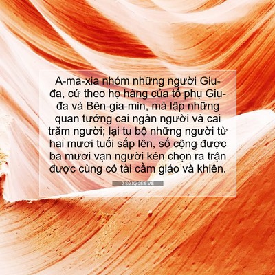 Picture 07 - 2 Sử Ký 25:5 VIE - A-ma-xia nhóm những người Giu-đa, cứ - Bible Verse Picture