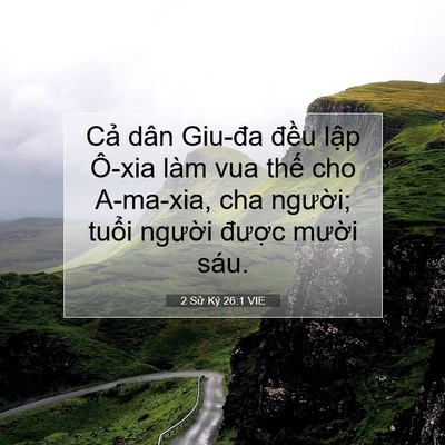 Picture 07 - 2 Sử Ký 26:1 VIE - Cả dân Giu-đa đều lập Ô-xia làm vua - Bible Verse Picture