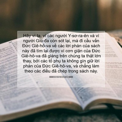 Picture 07 - 2 Sử Ký 34:21 VIE - Hãy vì ta, vì các người Y-sơ-ra-ên và - Bible Verse Picture
