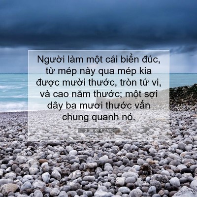 Picture 07 - 2 Sử Ký 4:2 VIE - Người làm một cái biển đúc, từ mép - Bible Verse Picture