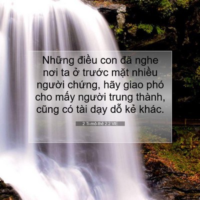 Picture 07 - 2 Ti-mô-thê 2:2 VIE - Những điều con đã nghe nơi ta ở - Bible Verse Picture