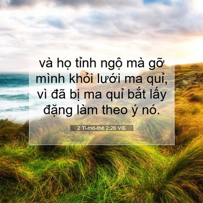 Picture 07 - 2 Ti-mô-thê 2:26 VIE - và họ tỉnh ngộ mà gỡ mình khỏi - Bible Verse Picture