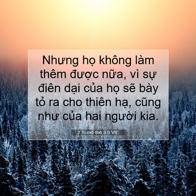 Picture 07 - 2 Ti-mô-thê 3:9 VIE - Nhưng họ không làm thêm được nữa, vì - Bible Verse Picture
