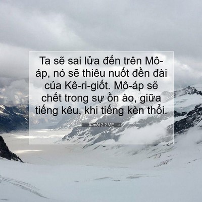 Picture 07 - A-mốt 2:2 VIE - Ta sẽ sai lửa đến trên Mô-áp, nó sẽ - Bible Verse Picture