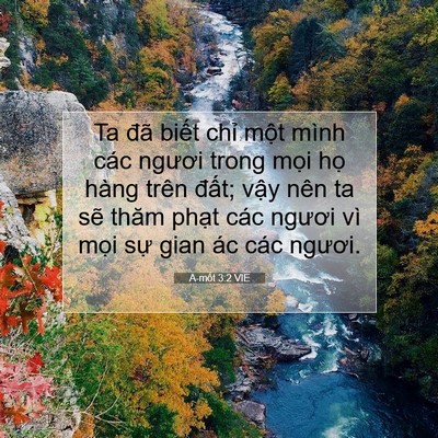 Picture 07 - A-mốt 3:2 VIE - Ta đã biết chỉ một mình các ngươi - Bible Verse Picture