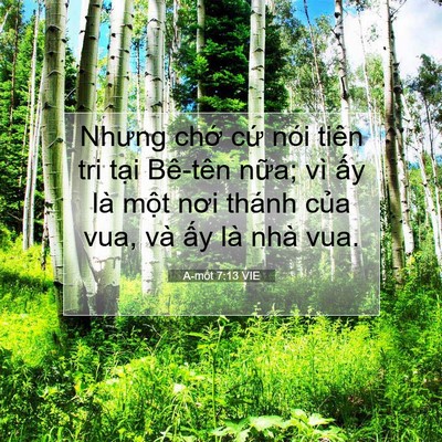 Picture 07 - A-mốt 7:13 VIE - Nhưng chớ cứ nói tiên tri tại Bê-tên - Bible Verse Picture