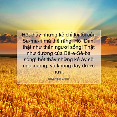 Picture 07 - A-mốt 8:14 VIE - Hết thảy những kẻ chỉ tội lỗi của - Bible Verse Picture