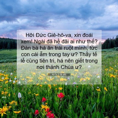 Picture 07 - Ai Ca 2:20 VIE - Hỡi Đức Giê-hô-va, xin đoái xem! Ngài - Bible Verse Picture