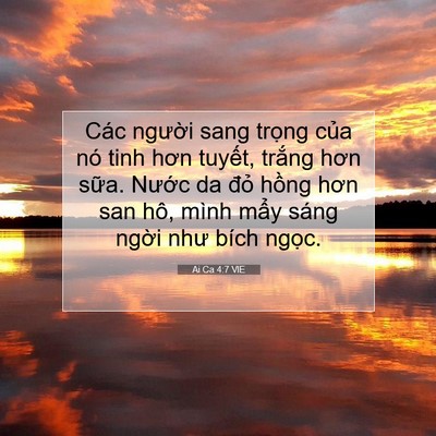 Picture 07 - Ai Ca 4:7 VIE - Các người sang trọng của nó tinh hơn - Bible Verse Picture