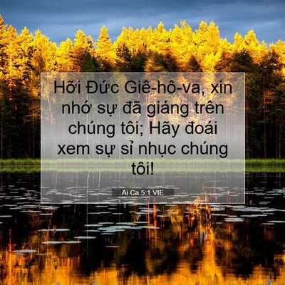 Picture 07 - Ai Ca 5:1 VIE - Hỡi Đức Giê-hô-va, xin nhớ sự đã - Bible Verse Picture
