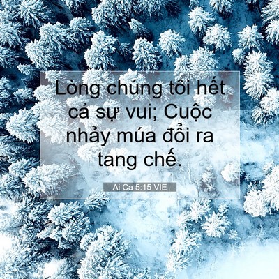 Picture 07 - Ai Ca 5:15 VIE - Lòng chúng tôi hết cả sự vui; Cuộc - Bible Verse Picture