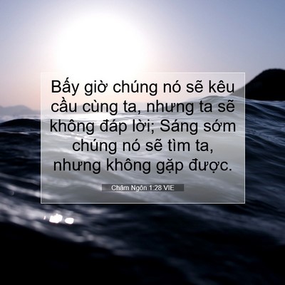 Picture 07 - Châm Ngôn 1:28 VIE - Bấy giờ chúng nó sẽ kêu cầu cùng ta, - Bible Verse Picture