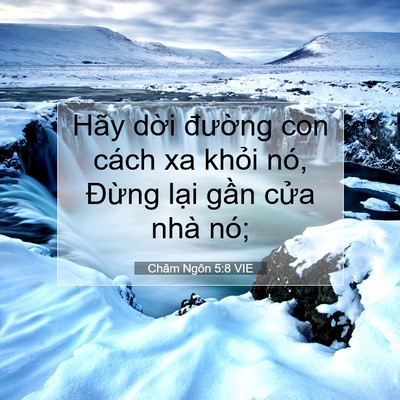 Picture 07 - Châm Ngôn 5:8 VIE - Hãy dời đường con cách xa khỏi nó, - Bible Verse Picture