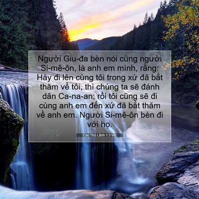Picture 07 - Các Thủ Lãnh 1:3 VIE - Người Giu-đa bèn nói cùng người - Bible Verse Picture