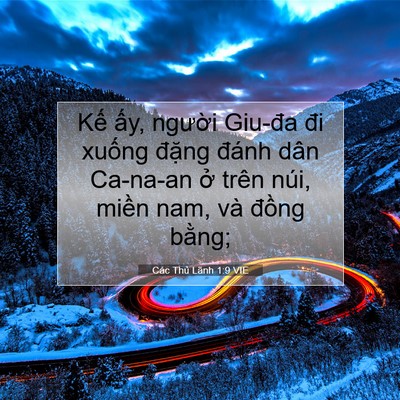Picture 07 - Các Thủ Lãnh 1:9 VIE - Kế ấy, người Giu-đa đi xuống đặng - Bible Verse Picture