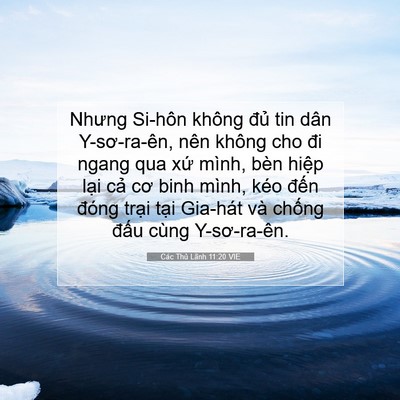 Picture 07 - Các Thủ Lãnh 11:20 VIE - Nhưng Si-hôn không đủ tin dân - Bible Verse Picture