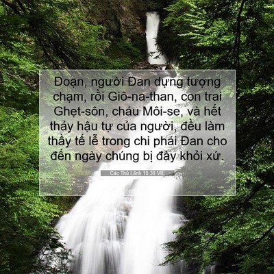 Picture 07 - Các Thủ Lãnh 18:30 VIE - Đoạn, người Đan dựng tượng chạm, - Bible Verse Picture