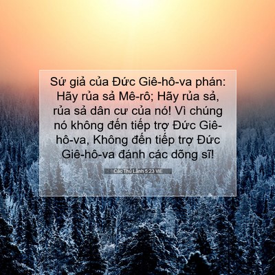 Picture 07 - Các Thủ Lãnh 5:23 VIE - Sứ giả của Đức Giê-hô-va phán: Hãy - Bible Verse Picture