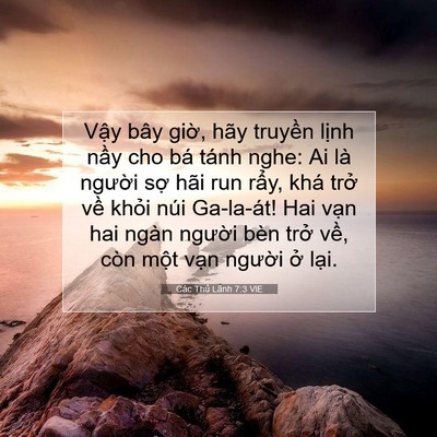Picture 07 - Các Thủ Lãnh 7:3 VIE - Vậy bây giờ, hãy truyền lịnh nầy cho - Bible Verse Picture