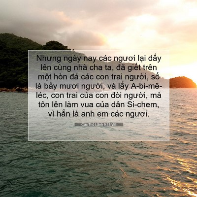 Picture 07 - Các Thủ Lãnh 9:18 VIE - Nhưng ngày nay các ngươi lại dấy lên - Bible Verse Picture