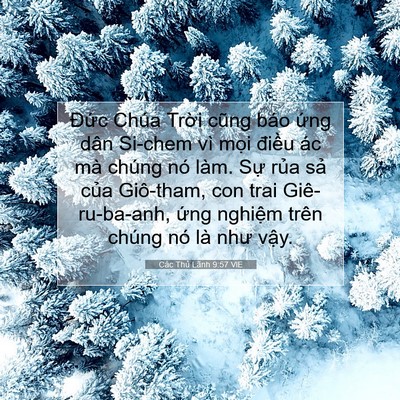 Picture 07 - Các Thủ Lãnh 9:57 VIE - Đức Chúa Trời cũng báo ứng dân Si-chem - Bible Verse Picture