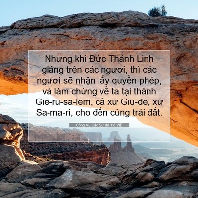 Picture 07 - Công Vụ Các Sứ đồ 1:8 VIE - Nhưng khi Đức Thánh Linh giáng trên các - Bible Verse Picture